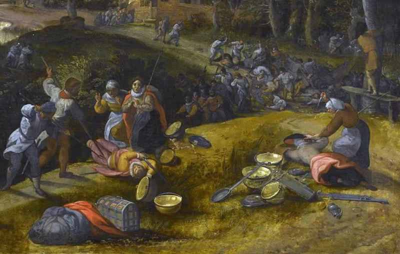 I banditi di Vogogna - archivio iconografico del, verbano, cusio, ossola, scena di guerra e incendio